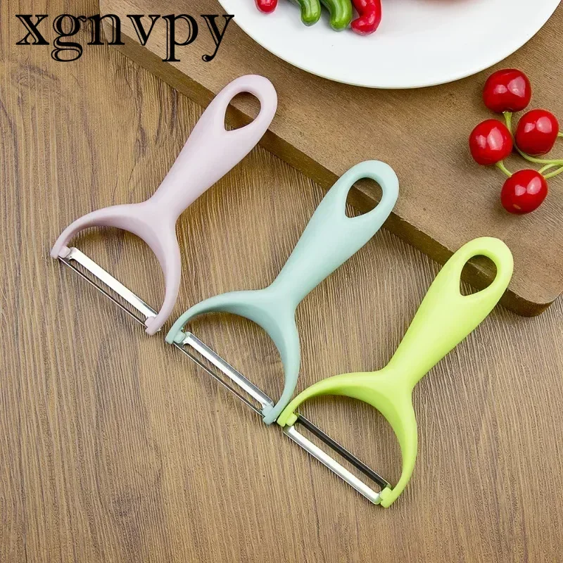 xgnvpy PP Handle Paring Knife Household Fruit Melon Planer Multi-functional Sharp Shaving Tool Creative Vegetable Peeler