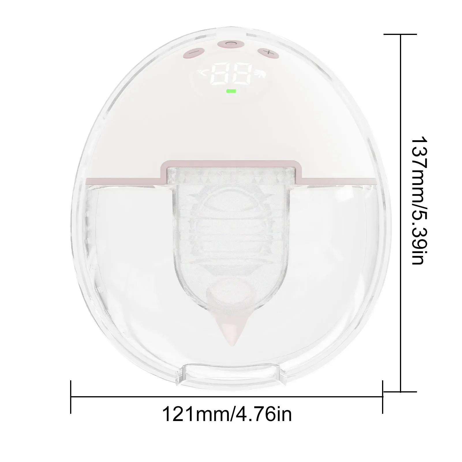 Tiralatte portatile Tiralatte elettrico indossabile con 3 modalità Espressione del latte elettrica efficiente 250 mmHg Forte aspirazione