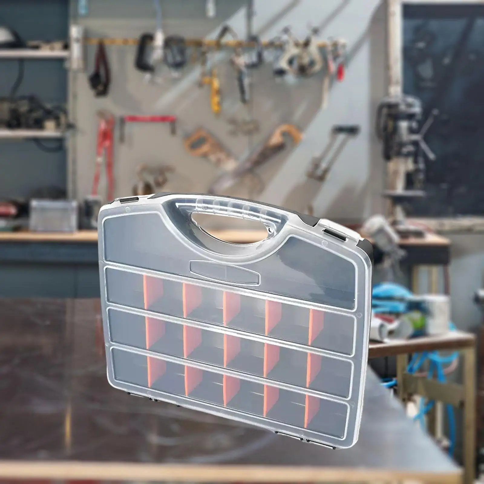 Tools Organizer Box Fly Fishing Lures Box Versatile Tool Box with Removable Dividers for Small Parts, Beads, Bolt, Screw