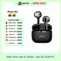 Picun A2 TWS Wireless Earphones Semi-In-Ear Adaptive Noise Reduction HIFI Earphone BASS Bluetooth Earbuds HD Calls ENC Mic APP