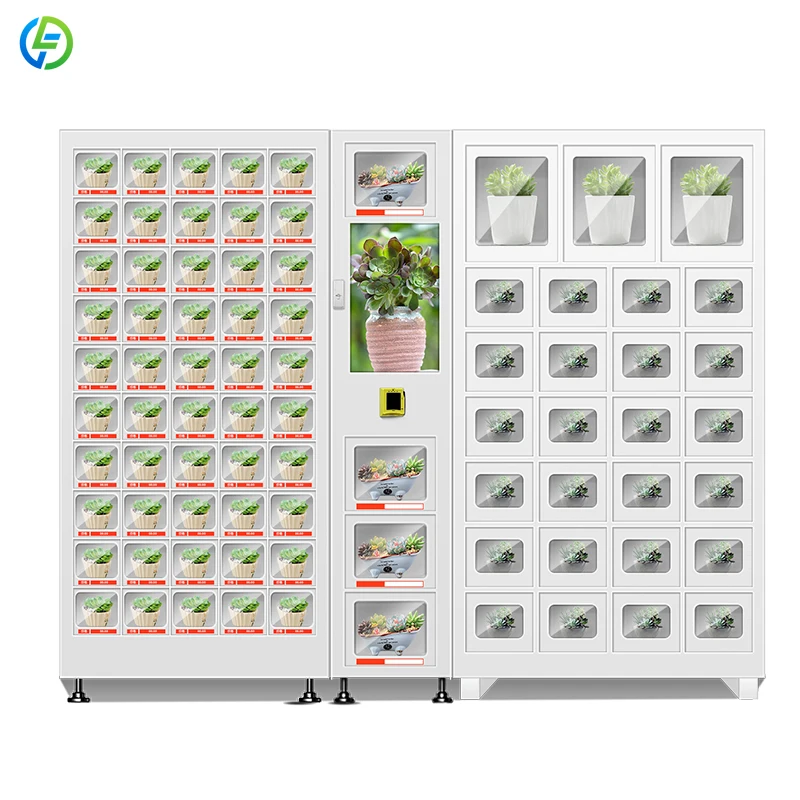 Customized Digital Vending Manufacturer Refrigerate Locker Fruit Vending Machine for Fresh Fruit Milk Vegetable Farmer Food