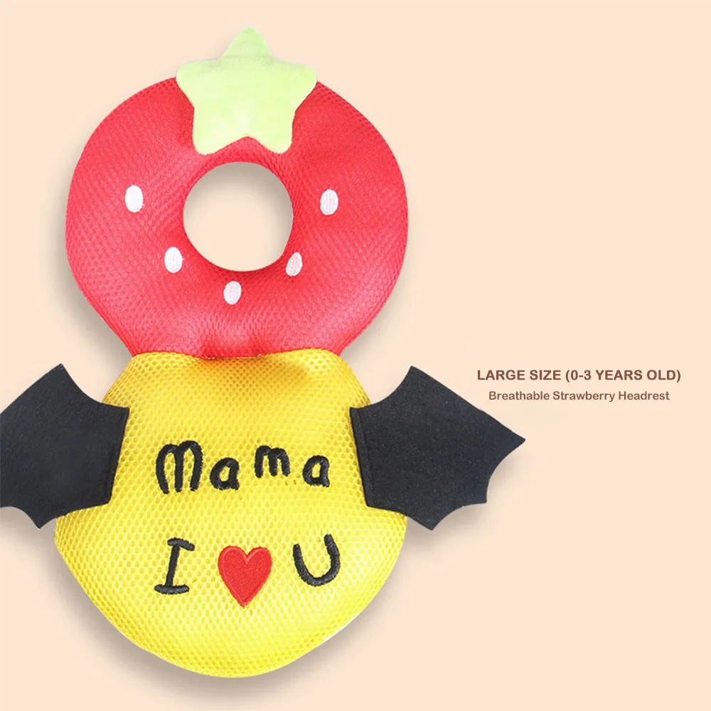 

1 Set Drop-resistant Baby Anti-fall Pillow Cartoon Animal Protect Pillow Horizontal Straps Shoulder Straps