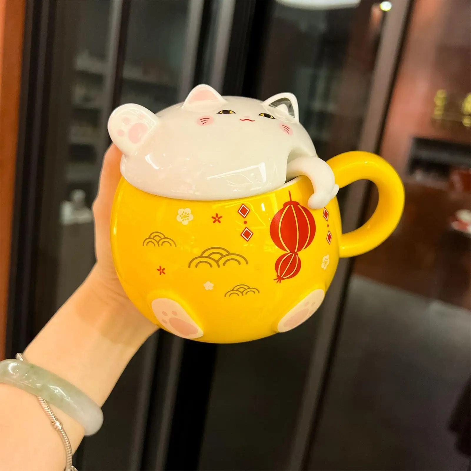 

Керамическая кофейная чашка, устойчивая к высоким температурам посуда для чая, керамическая чайная кружка для капучино, какао, латте, вина, сока, пива, молока