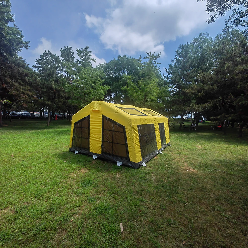 Double Layer Inflatable Tent With Good Heat Insulation And Windproof Performance