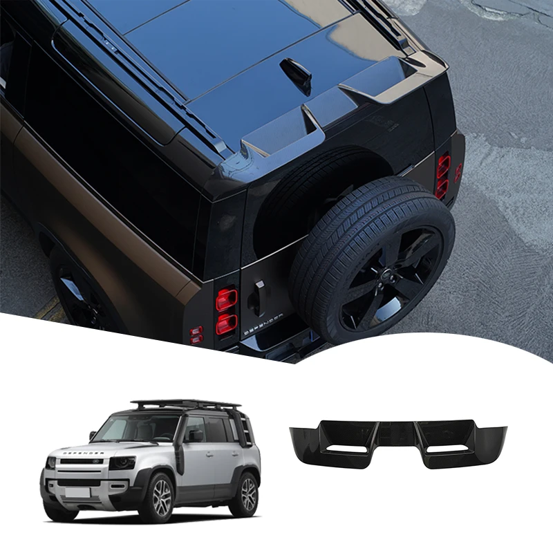 

For Land Rover Factory Carbon Fiber Sticking Tail Wing Spoiler Rear Trunk Wing Racing Spoiler Rear Roof Spoiler for Defender