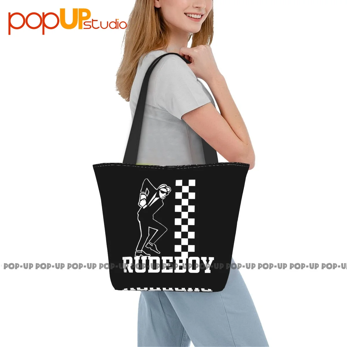 Skanking Rudeboy Ska Trojan Skinhead Scooterist Selector Handbags Trendy Shopping Bag Crossbody Bag