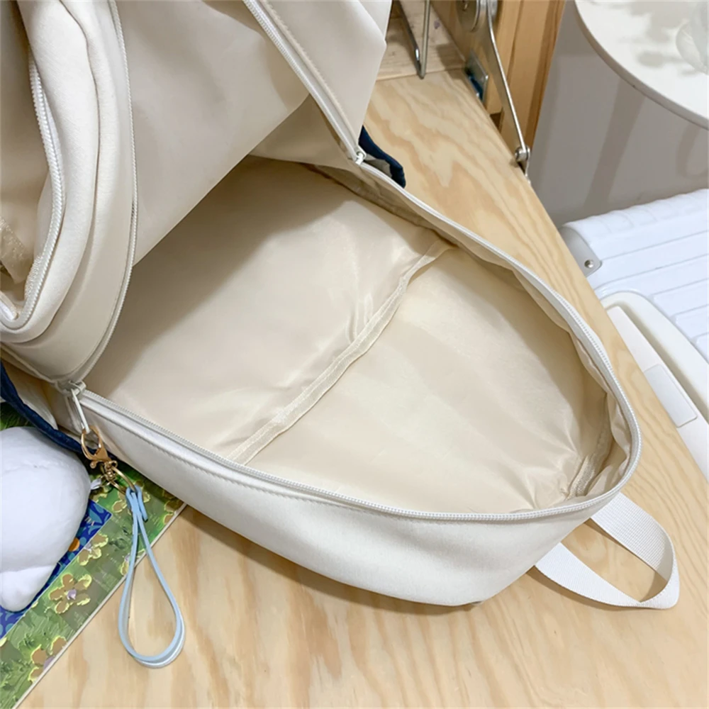 Panelled Design High Quality Nylon Ladies Backpacks New Large-capacity Women Bags and Teenagers Notes Are Computer Backpacks Sac