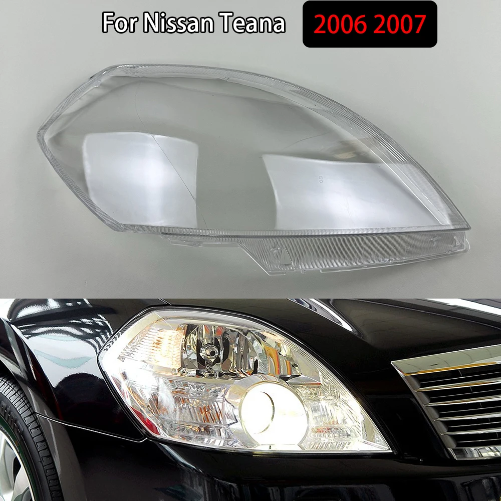 

Front Headlight Cover Transparent Shade Lampshade Headlamp Shell Lens Plexiglass For Nissan Teana 2006 2007