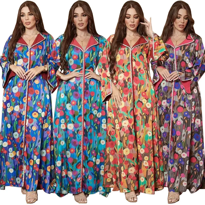 

Ramadan Abaya Muslim Fashion Dress Kaftans Turkey Islam Prayer Clothes For Women Caftan Marocain Robe Longue Femme Musulmane