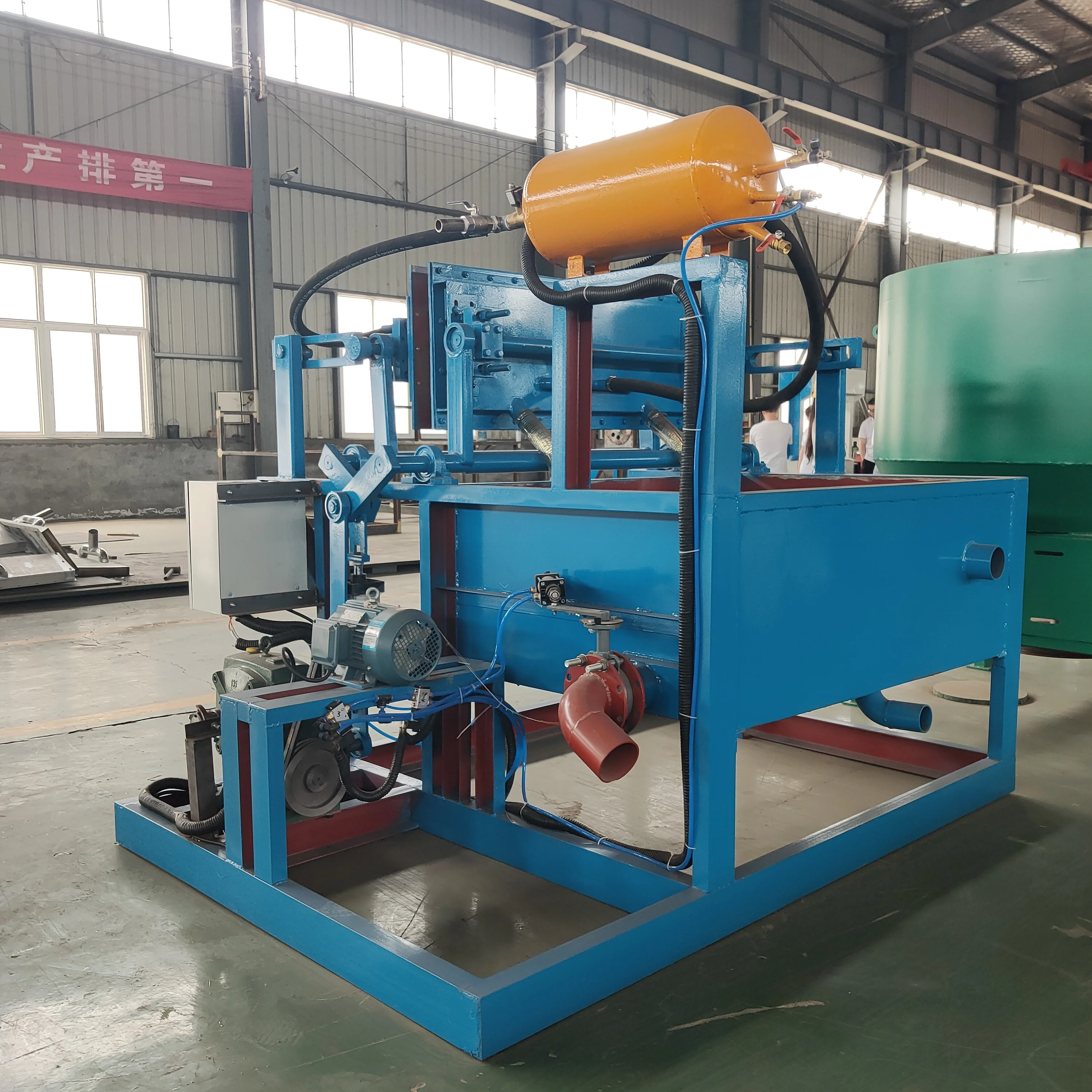 High Efficiency Egg Tray Production Line 1000pcs/h Waste Paper Pulp Molding Machine with Automatic Drying and Stacking System
