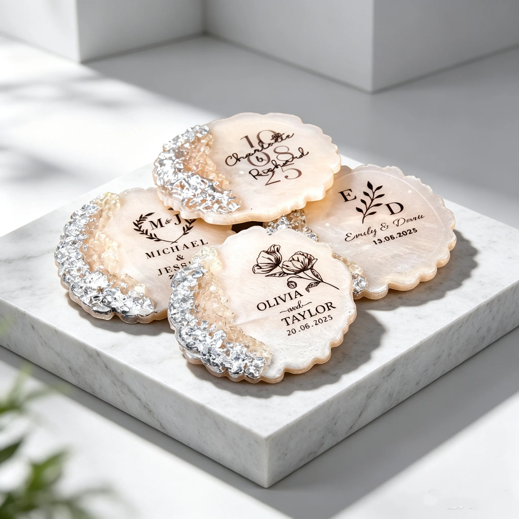 Personalized Ayatul Kursi Epoxy Resin Wedding Favor: Islamic Nikkah Gift