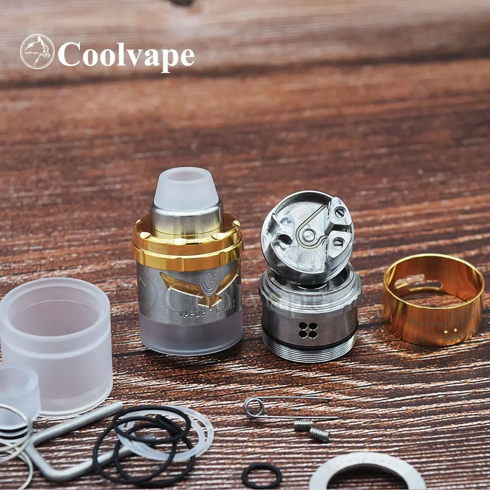 خزان السجائر الإلكتروني Vapor Giant Kronos 2 S rta 4.5 مللي 23 مللي متر تدفق هواء قابل للتعديل MTL أو DL ملء علوي مرذاذ vape