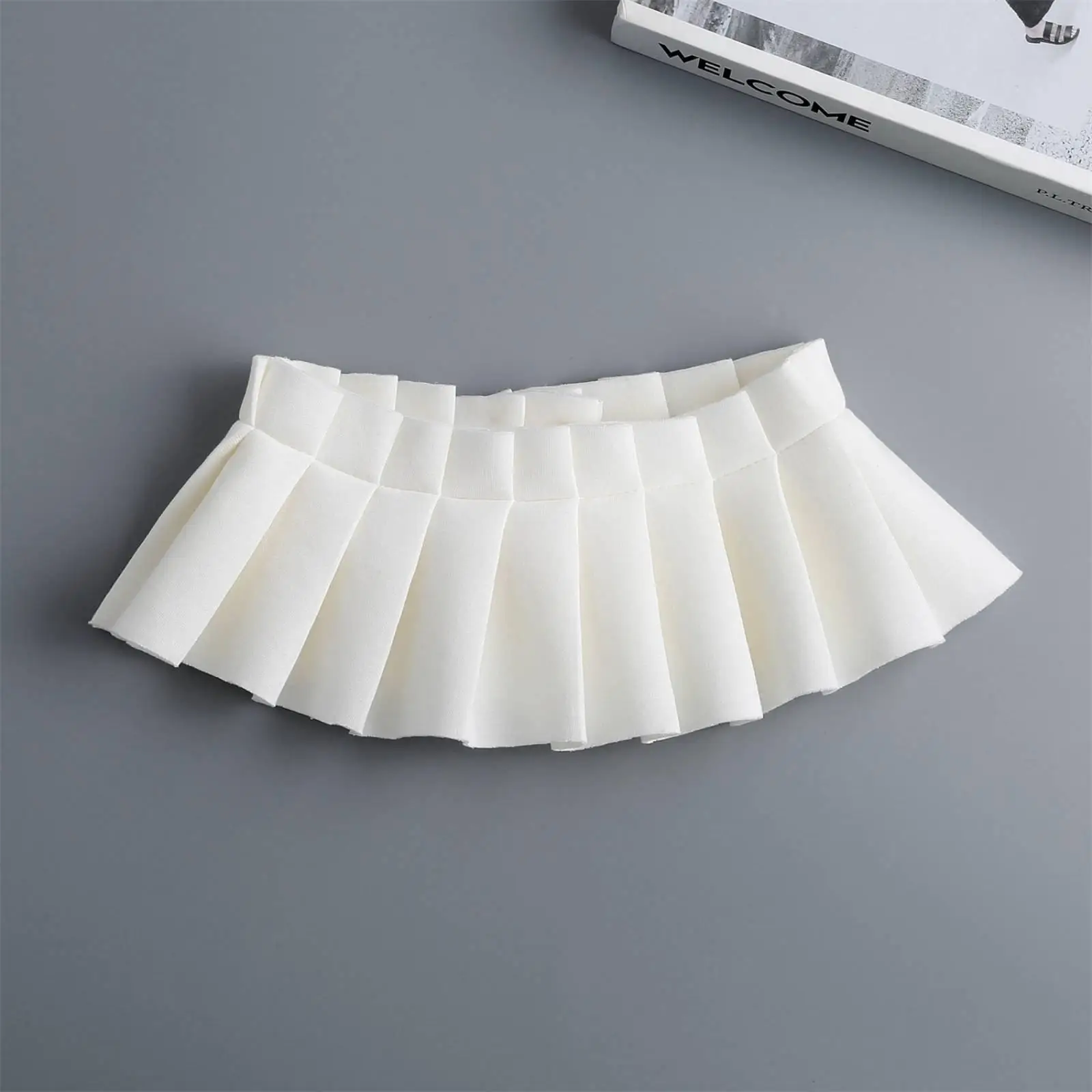 Picture 3: White Chiffon Collar Lightweight Pleated Collar Bib Detachable for Women