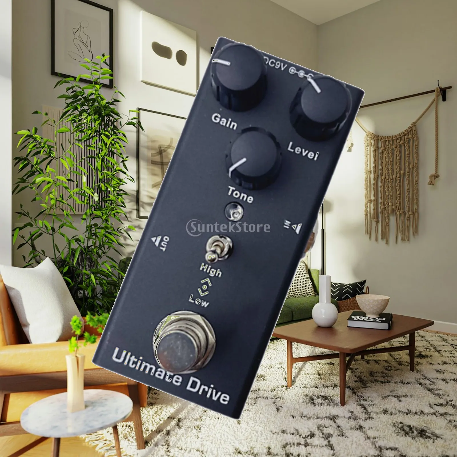Electric Guitar Effects Pedal with Metal Shell Mini Single Type DC 9V Booster Processor for Musicians