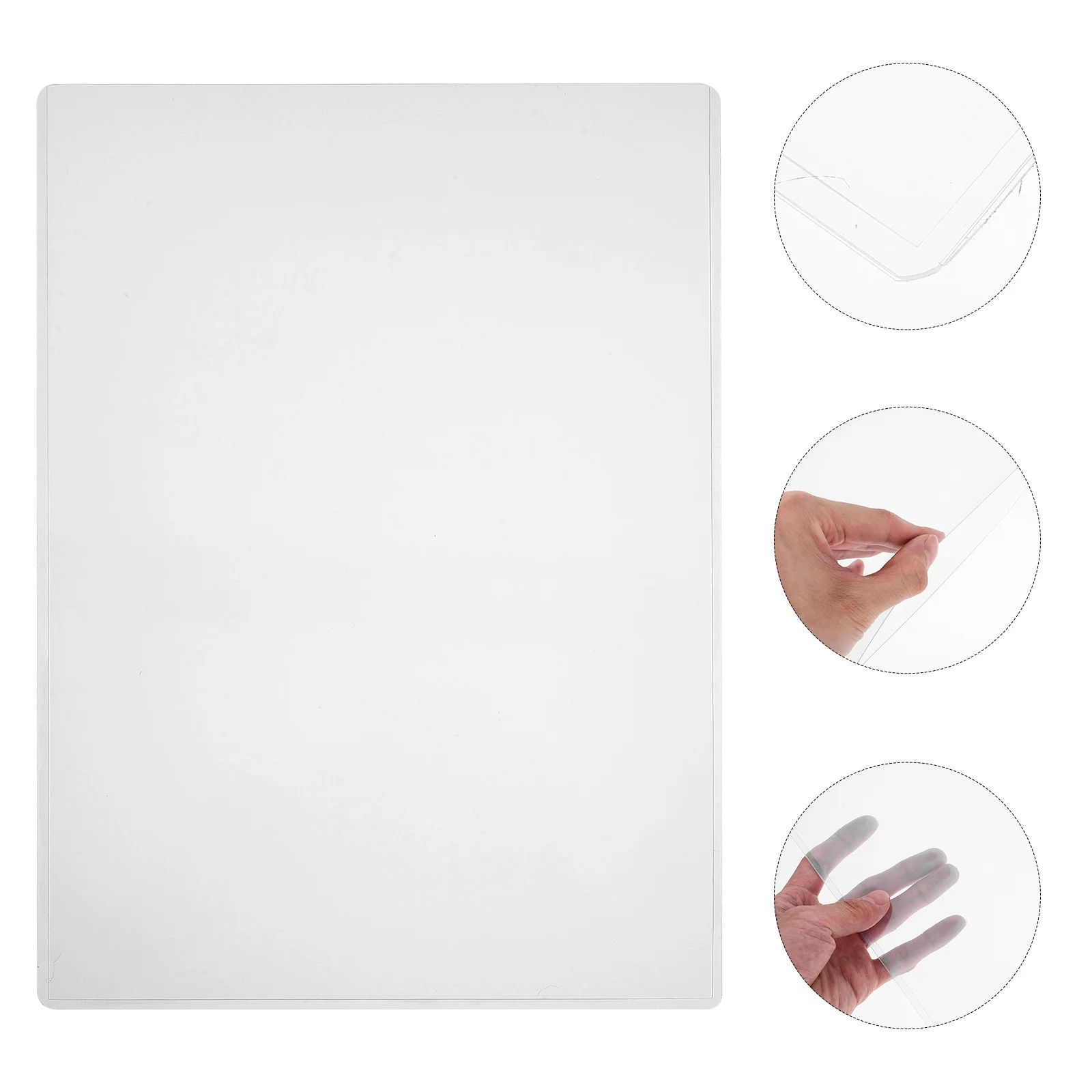 

10Pcs Waterproof Clear Paper Storage Folder PVC File Protector for Office Study Document Paper Organizer Document Folder