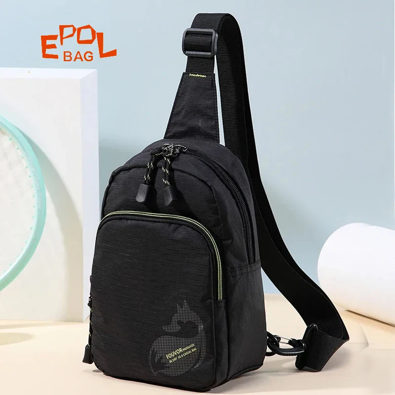 

Epol Chest Bags Fashion High Quality Large Capacity Crossbody Bag 2025 Trend Lightweight Multiple Pockets Shoulder Bags 3033-09