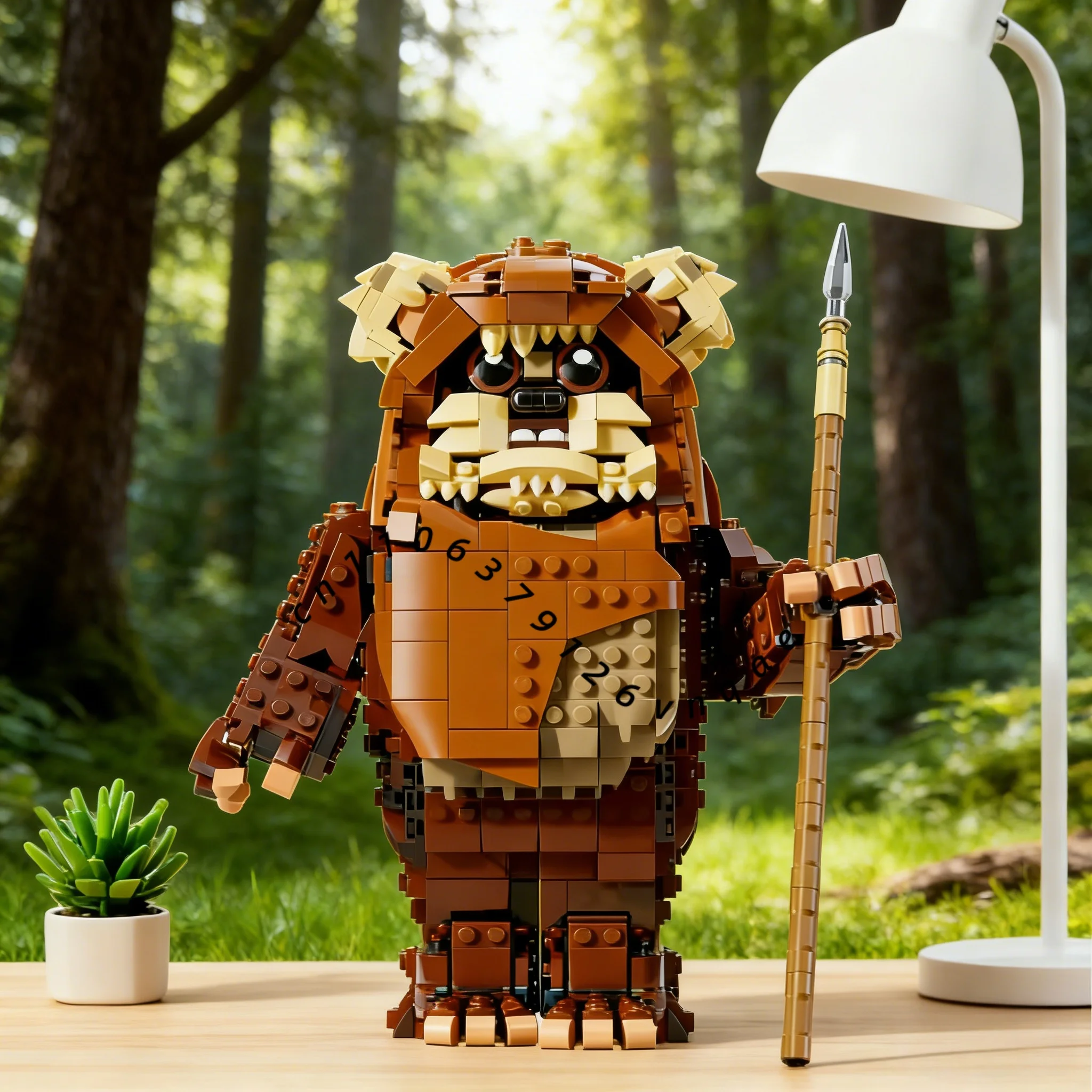 2025 new 1010-piece 3D Wicket Ewok building block assembly sentinel brick   children's birthday Christmas gift set