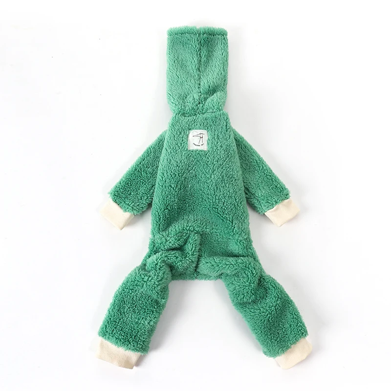 Green Christmas Italian Greyhound Clothes Soft Warm Winter Puppy Clothes Whippet Coat