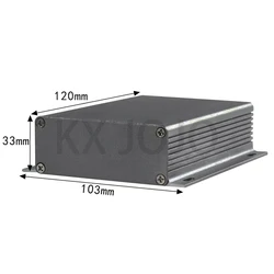 Aluminum Enclosure 103*33*120mm Integrated Box Iron Gray Waterproof Case Electronic Box DIY Power Housing Instrument