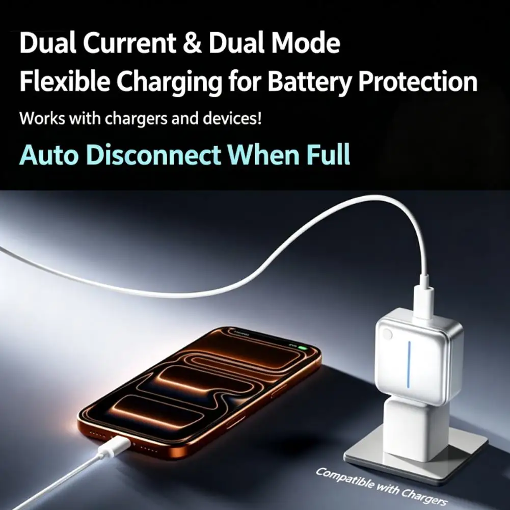 1/2/3/5/10 Smart Type‑C Charging Auto Cut‑Off Device Battery Protection Full Charge Separator Real‑Time Monitor For Smartphone