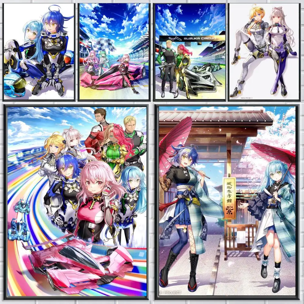 anime H-HIGHSPEED Etoile-E Poster Peel and Stick Wall Art for Cafe Office Bar and Home Decoration