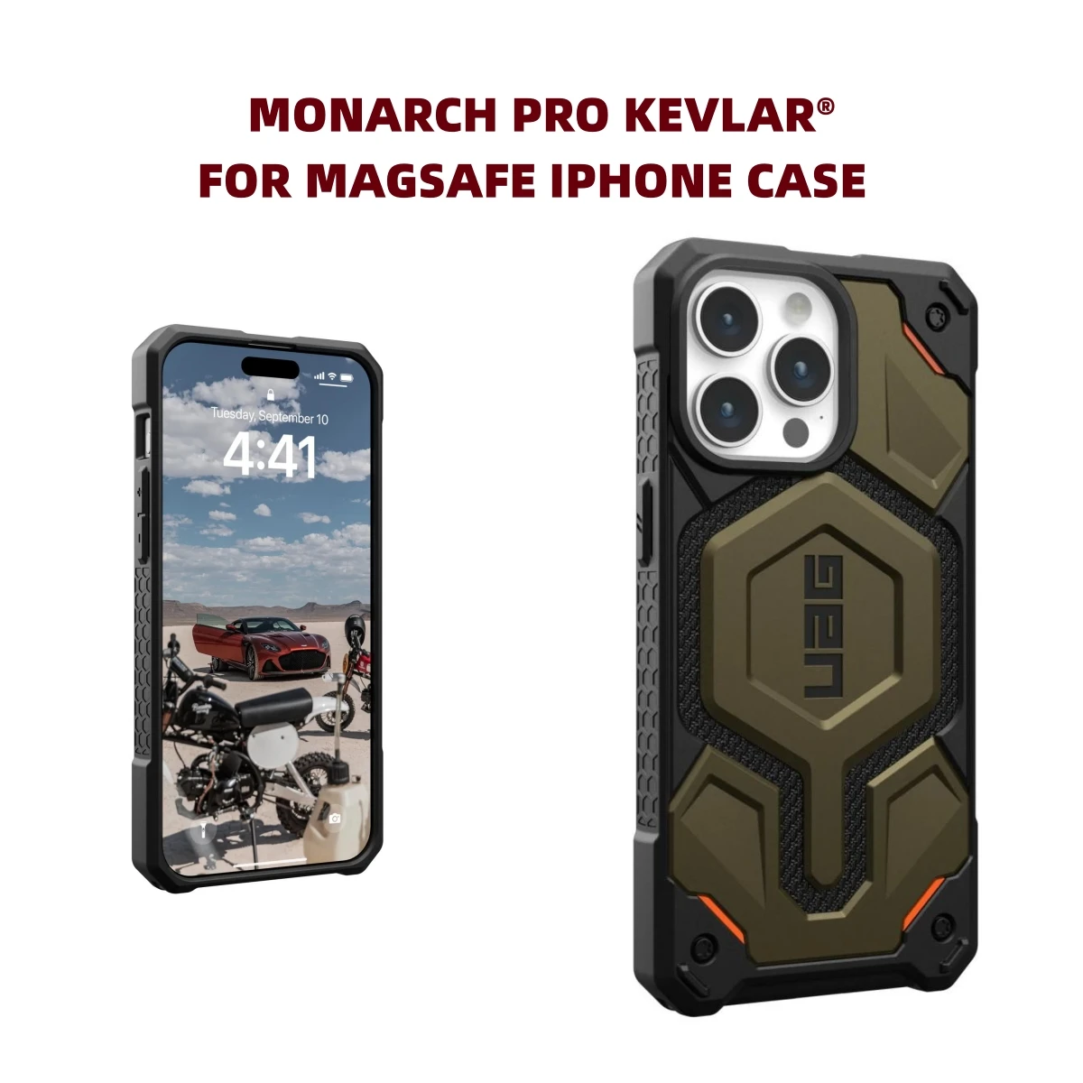 UAG Monarch Pro Kevlar® Cover For Apple iPhone 12 13 14 15Pro Max 15 Plus 15 Pro Magnet Magnetic Original Anti Drop Phone Case