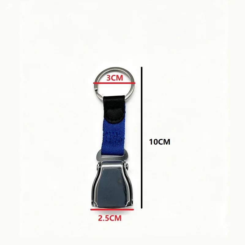 Aircraft Seat Belt Buckle Keyring Aviation Detachable Plane Safety Belt Buckle Keychain Seatbelt Buckle Keychain For Backpack