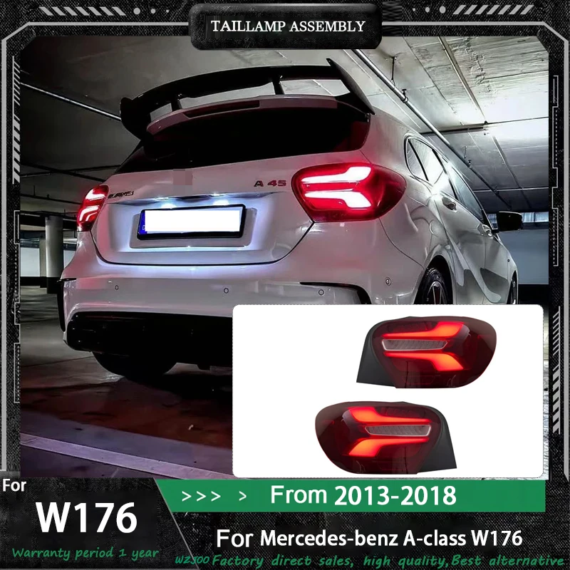 

LED Tail Lights For Mercedes-Benz W176 2013 2014 2015 2016 2017 2018 A45 A180 A200 Rear Lamp Upgrade New style Car Tail lights
