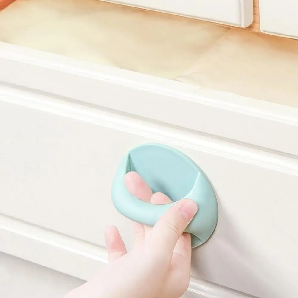 Round Auxiliary Knobs Cabinet Suction Cup Handle Window Sliding Door Self-adhesive Wardrobe Pulls Refrigerator Handle