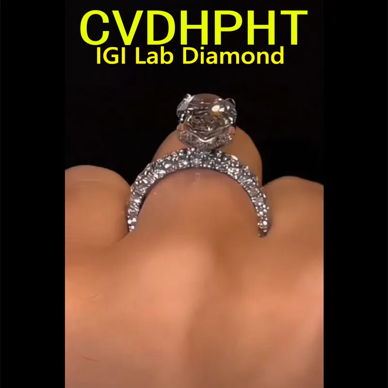Perfect Ring Lab Grown diamond Ring Engagement Ring solid 18K Gold Oval cut D VS1 Custom Classic wedding ring