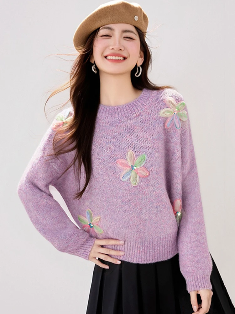 

Новинка зимы 2026: Женский вязаный свитер с длинным рукавом, универсальный, для ношения как под одежду, так и поверх нее, повседневный, комфортный, дышащий