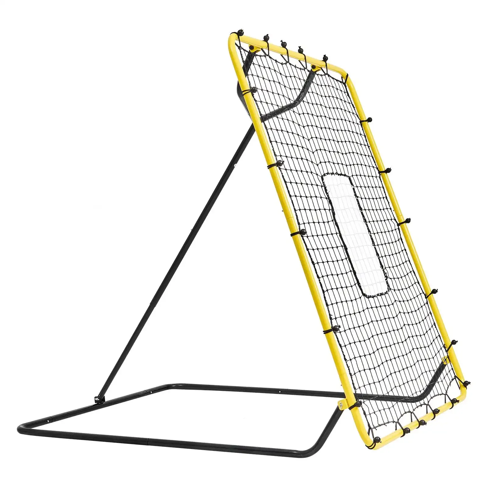 Baseball and Softball Rebounder Net - 4x4.5 ft Pitchback with Adjustable Angles