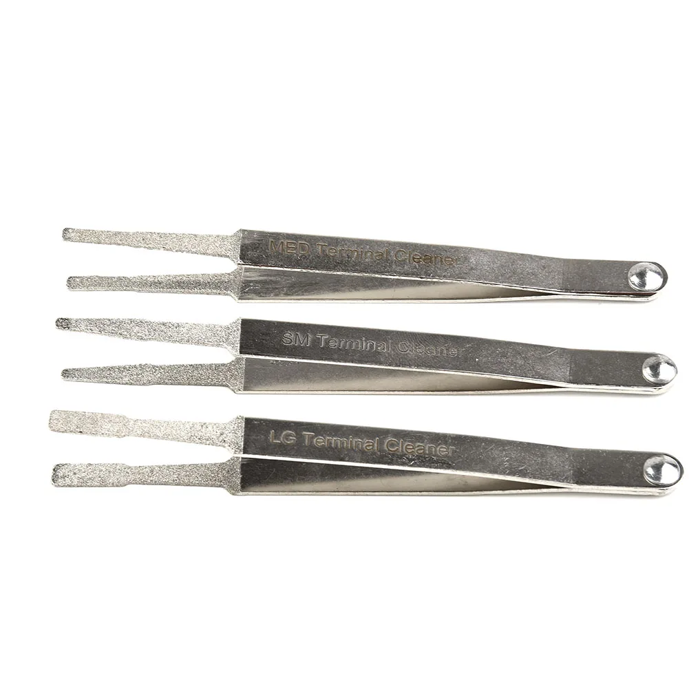 

3 шт., очиститель электрических клемм, лопаточный штифт, разъем, пинцет, инструменты для очистки, маленький лопаточный штифт, электрические разъемы