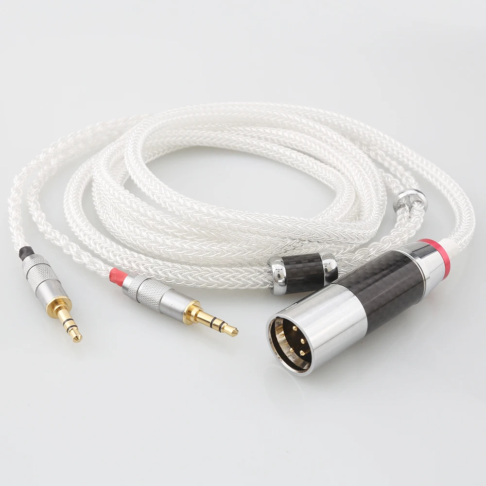 Cable de plata pura para auriculares HiFi, accesorio de 16 núcleos para Hifiman Sundara Ananda HE4XX HE560 HE-350 HE1000se HE6se he400i he400se Arya