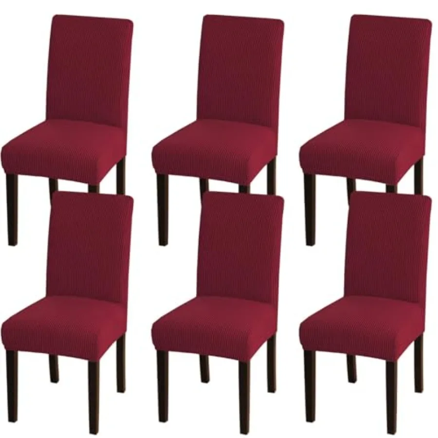 

Чехлы для стульев в столовую, рождественские чехлы для стульев, комплект съемных чехлов из спандекса для кухонных стульев, чехол для стула Parson.