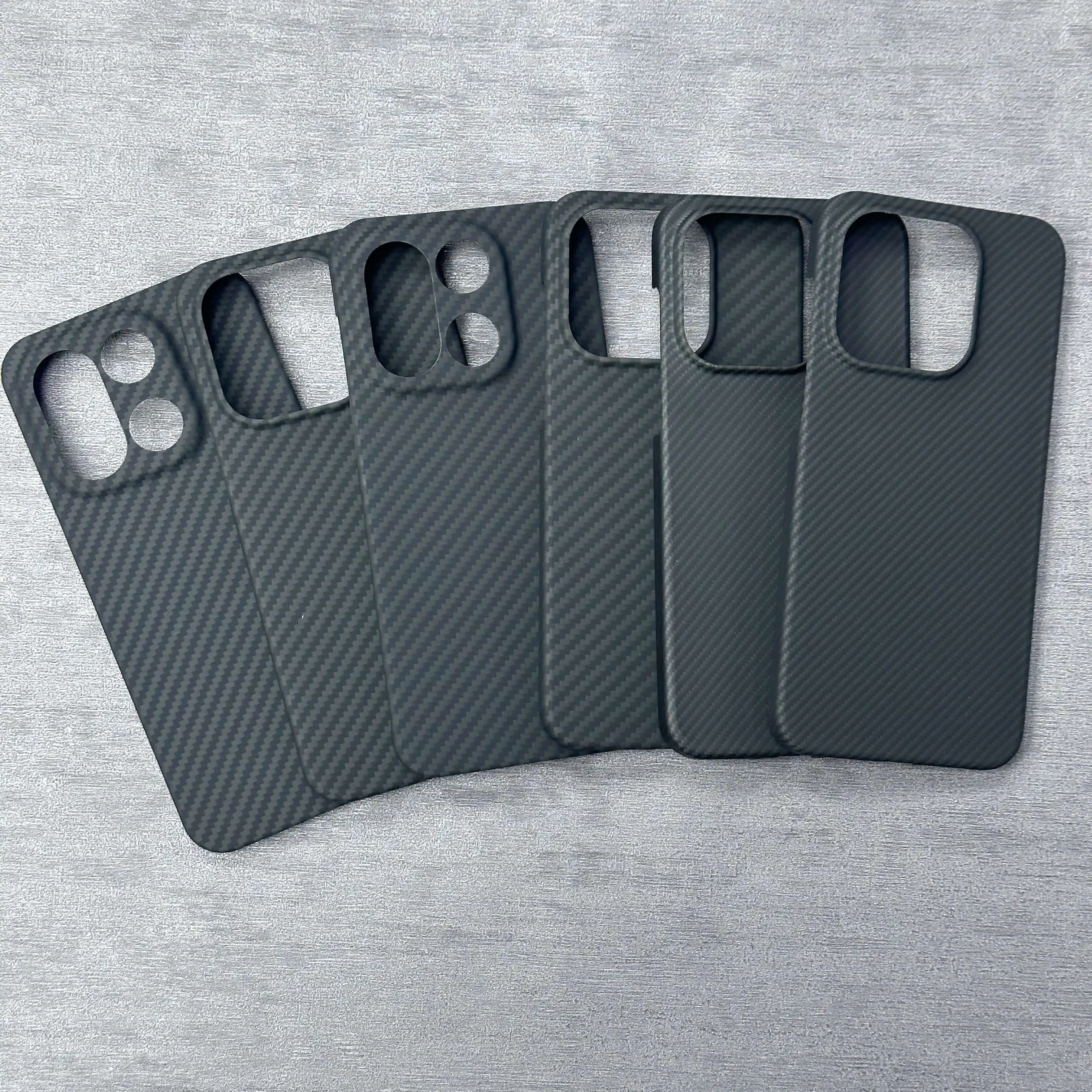 For OnePlus 15 Aramid Fiber Case,600D Pure Black Non-Magnetic Ultra Thin Hard Shell, Lightweight Shockproof Cover for OnePlus 15