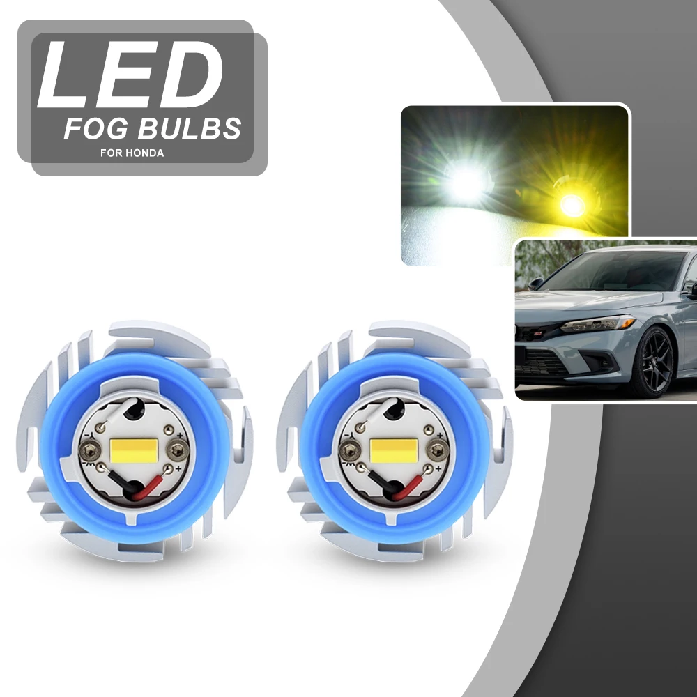 Switchback Dual Color L1 L1B LED Bumper Fog Lights For Honda Ridgeline 21+ Passport 22+ Civic 22+ Accord CR-V Acura Integra 23+