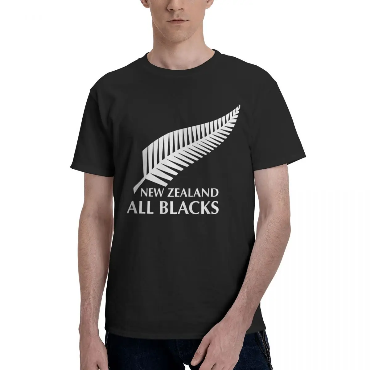 Men All Blacks Rugby New Zealand T Shirt Streetwear Plus Size Cotton Custom Short Sleeve Men Clothing