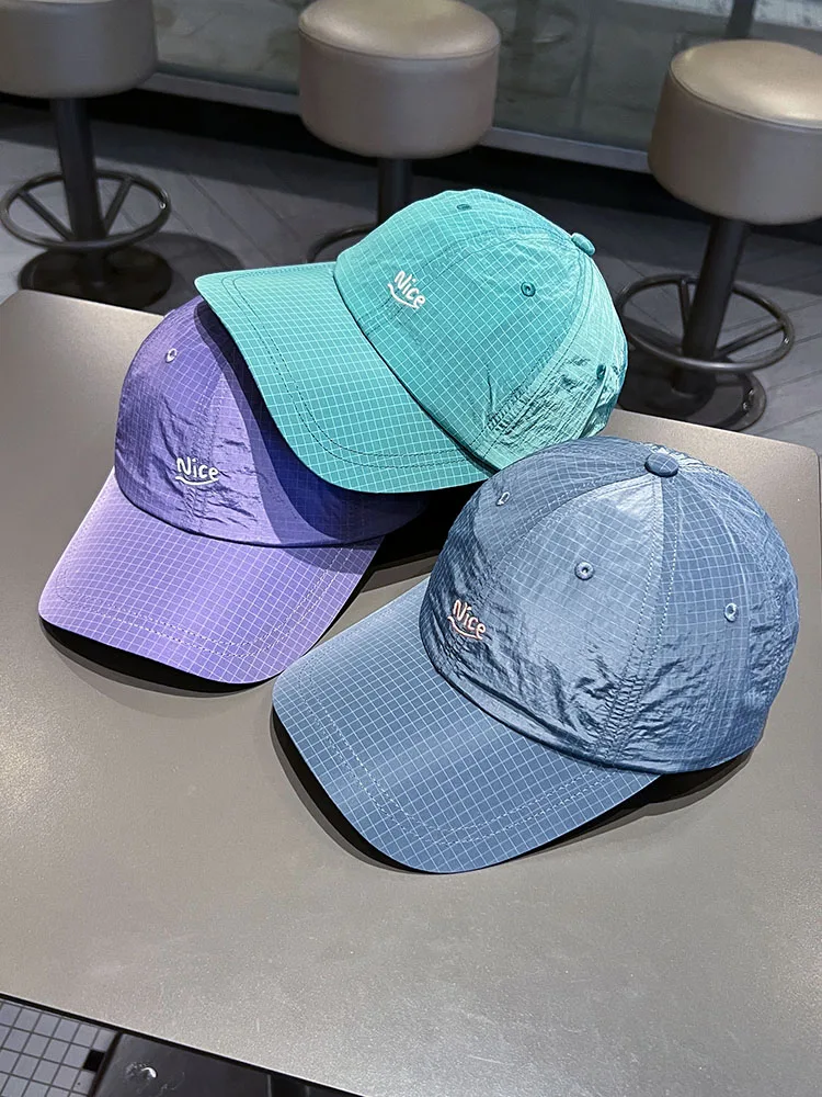

2025 New Nice Embroidered Outdoor Sports Baseball Cap ex Summer Qui Dry Breathable Sun Protection Hat for Men And Women