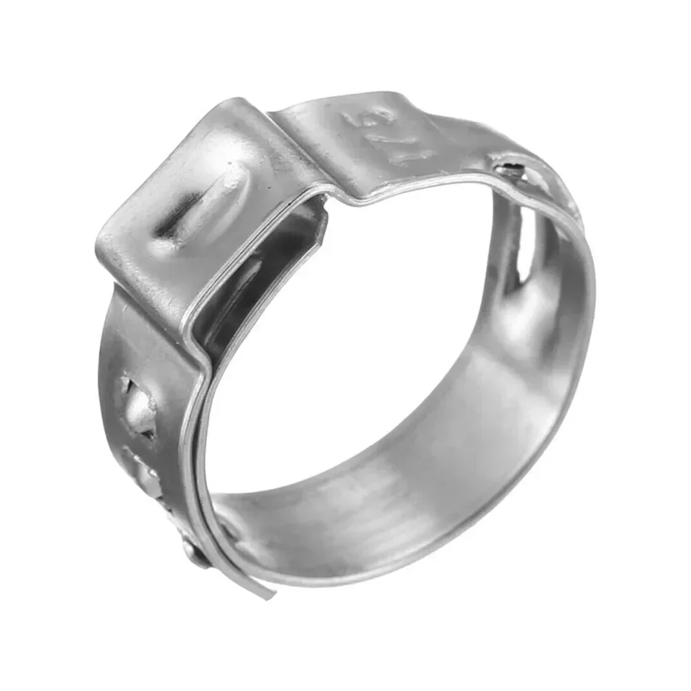 Clip de oreja de acero inoxidable, anillo de abrazadera PEX, engarce para abrazaderas de manguera de un solo oído, 7mm, 8mm, 9mm, 10mm, 11,3mm, 14mm, sujetadores de Hardware, 10 piezas
