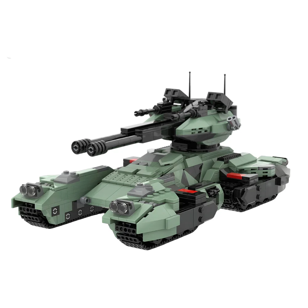 

Gobricks MOC UNSC Grizzly Tank Building Blocks Model Military UNSC Grizzly Tank Bricks Assembly Toys Kids DIY Birthday Gifts