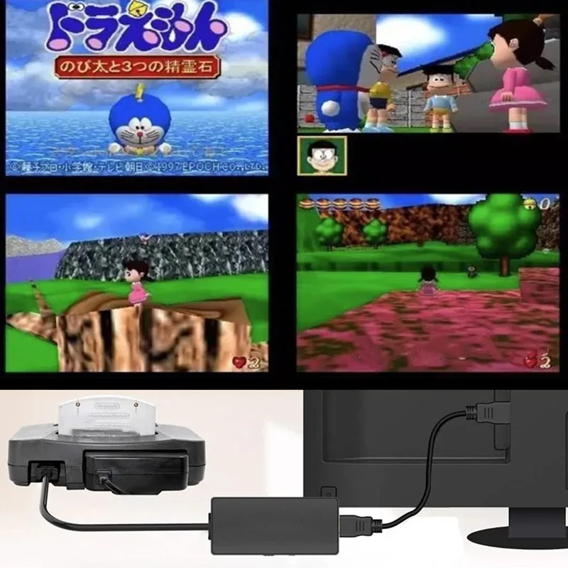 Grwibeou อะแดปเตอร์แปลง N64เป็น HDMI 1080P สำหรับการแปลง N64 nintend/SNES tohdmi-เข้ากันได้แบบปลั๊กแอนด์เพลย์