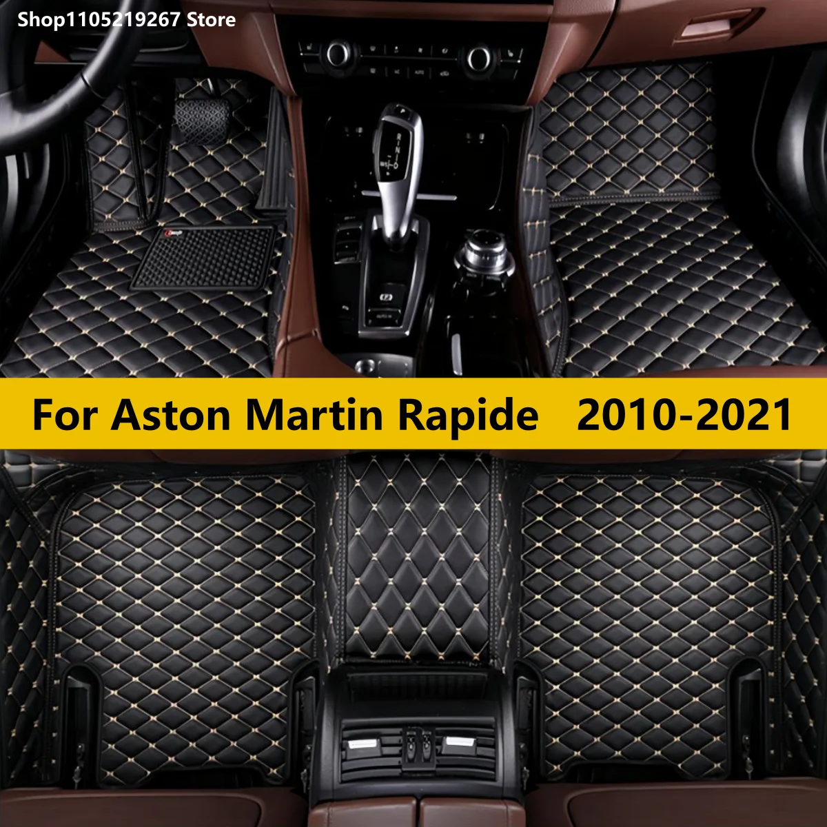 Custom Car Floor Mat Fit for Aston Martin Rapide 2010 2011 2012 2013 2014 2015 2016 2017 2018 2019 2020 2021 accesorios de auto