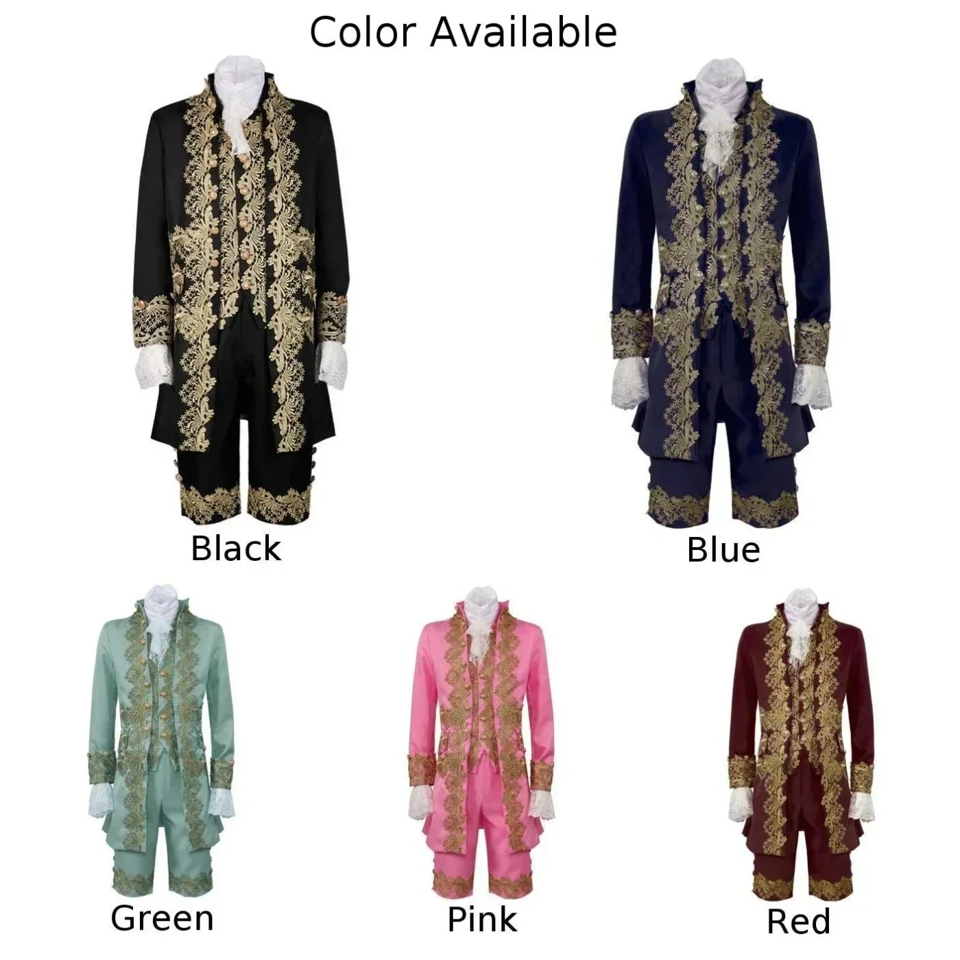 Men British Gentleman Victorian Suit Victorian Renaissance Tudor Rococo Outfit Frock Coat Uniform Renaissance Costume Homme