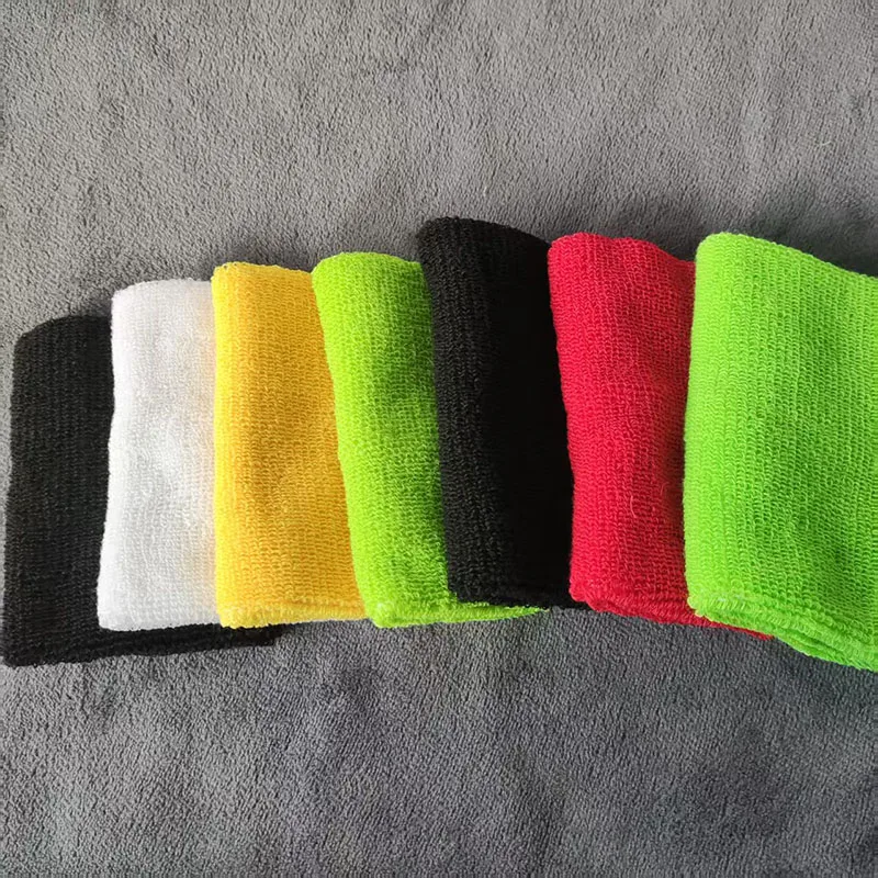 1/2/10 pcs Towel Sports Wristbands Tennis Sweat Bands Wrist Guard For Basketball Volleyball padel Fitness Sweatbands Wrist Wrap view 4