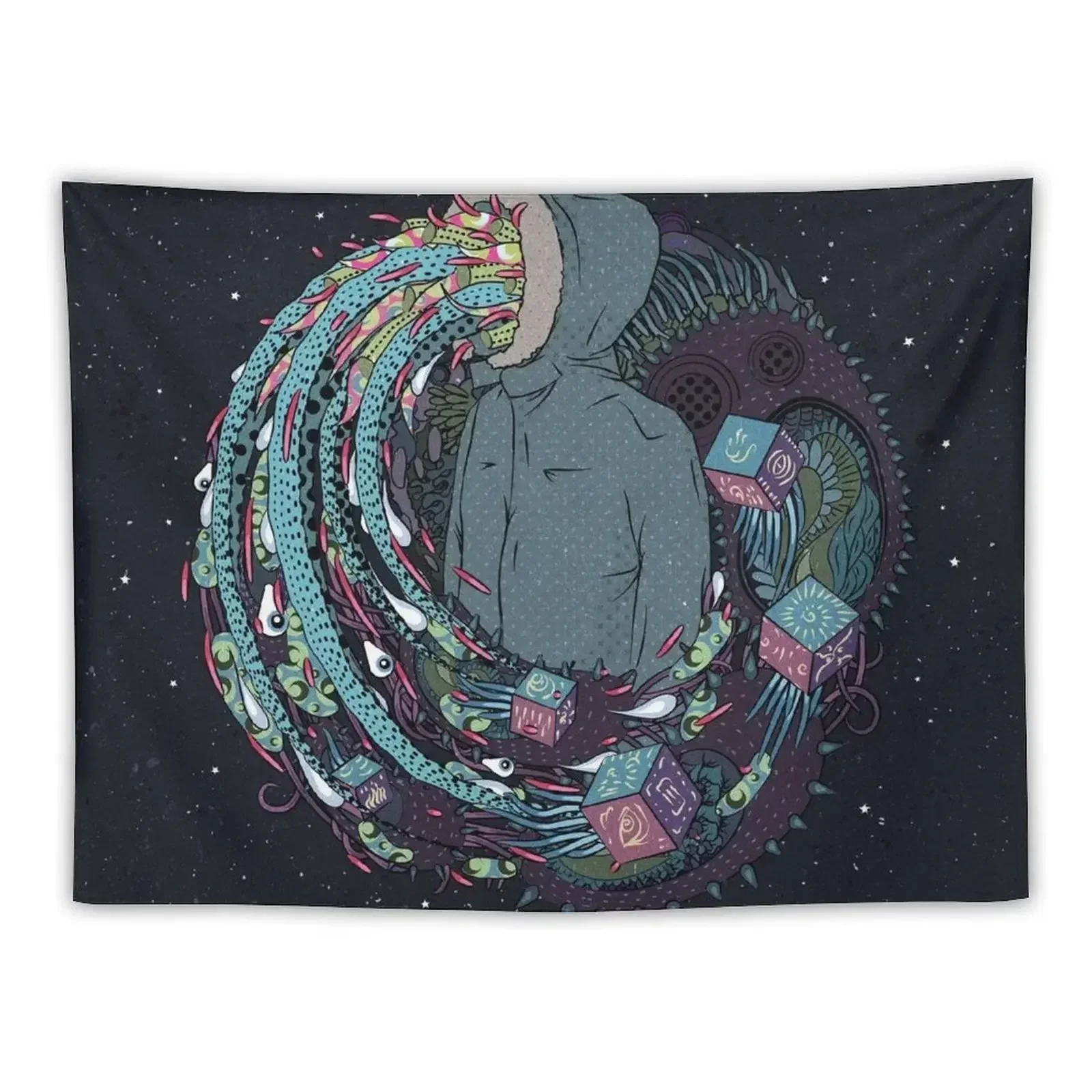 Mind Eruption Tapestry Decor Home Decor For Room Bathroom Decor Bedroom Aesthetic Tapestry