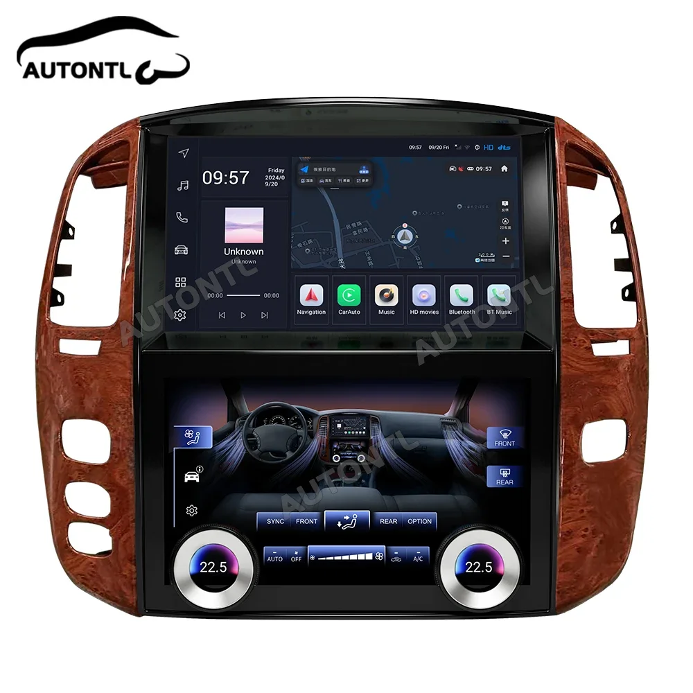 New Multimedia Android Car Radio For Toyota Land Cruiser LC100 Lexus LX470 2004 2006 Auto Carplay Navigation Headunit Monitor