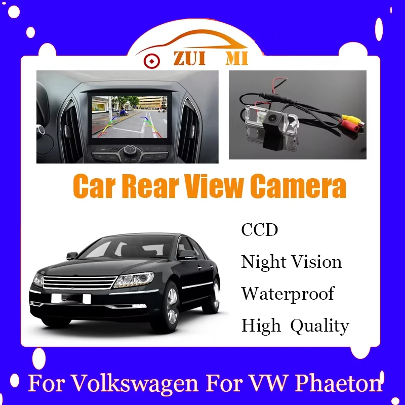 Car Reverse Rear View Camera For Volkswagen For VW Phaeton 2002~2009 CCD Full HD Night Vision Backup Parking Camera Waterproof