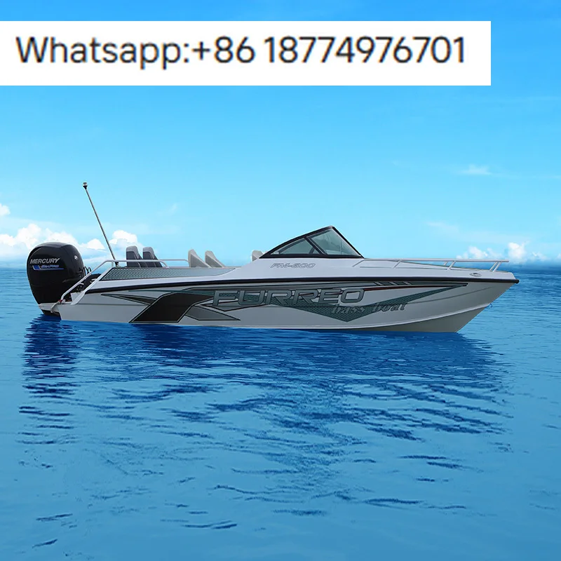Wholesale Customized Furreo 6m Aluminum Outboard Bass Boat for Fishing Cruising Party & Leisure-China Factory