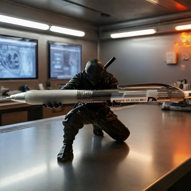 Ninja3DPrinted Figurine 3D Printed Hand Figure Pen Holder Stationery Storage Pen Stand Unique Creative Desk Accessory Decoration